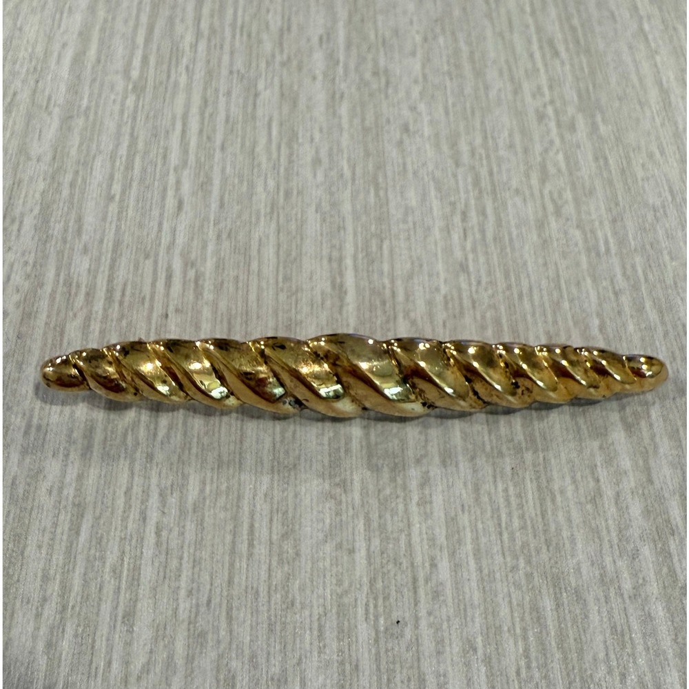 Vintage Norwegian Design ND 925 Brooch Pin with Gold Overlay  5.68 grams (0011)